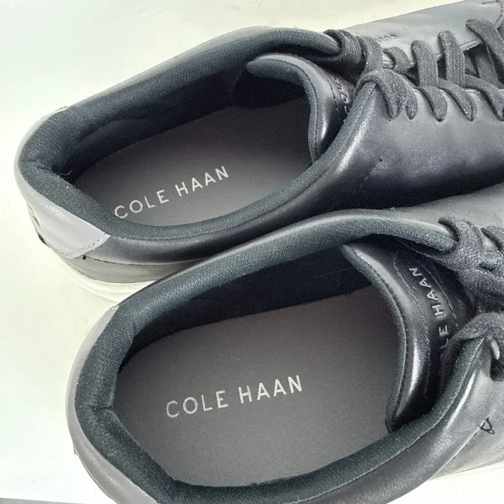 Cole Haan Grand Crosscourt Trainer Sneakers Men's 13 Black Leather Walking